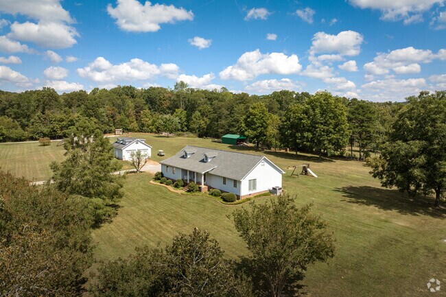 This ranch home sits on many acres in Hinkles.