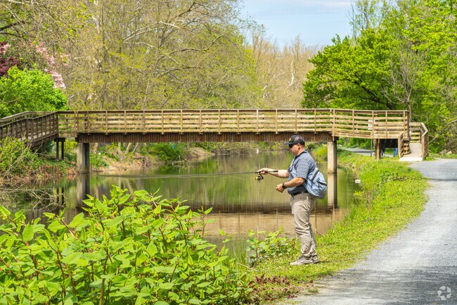 The D&L Trail in Freemansburg Canal Park is a perfect spot for fishing.