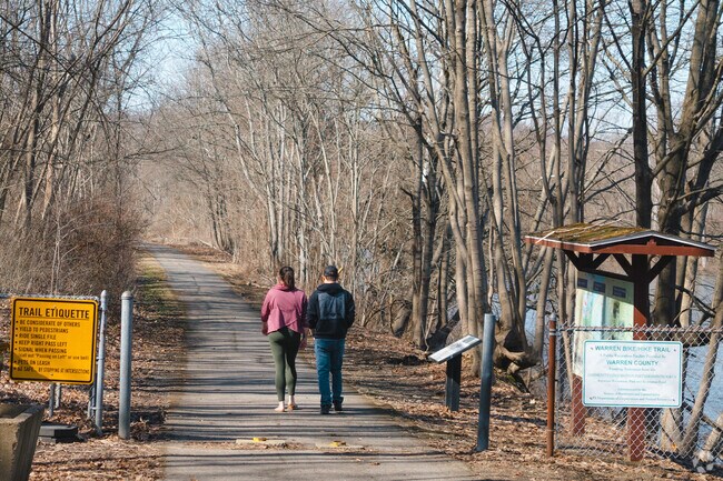 Warren Bike Trail follows along Conewango Creek and connects Warren with North Warren.