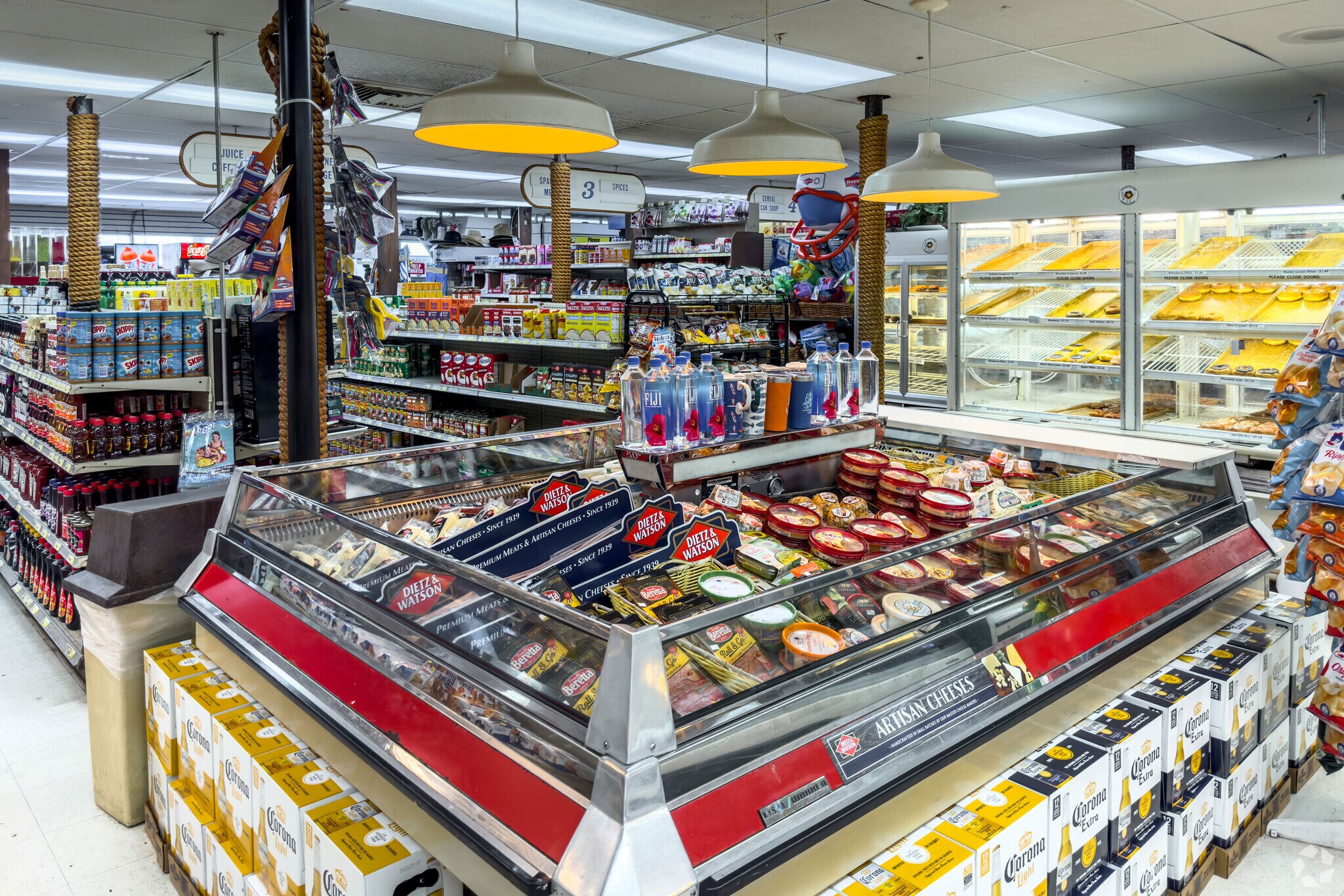 The grocery offerings inside the Seaside Market in the Sandbridge area of Virginia Beach.
