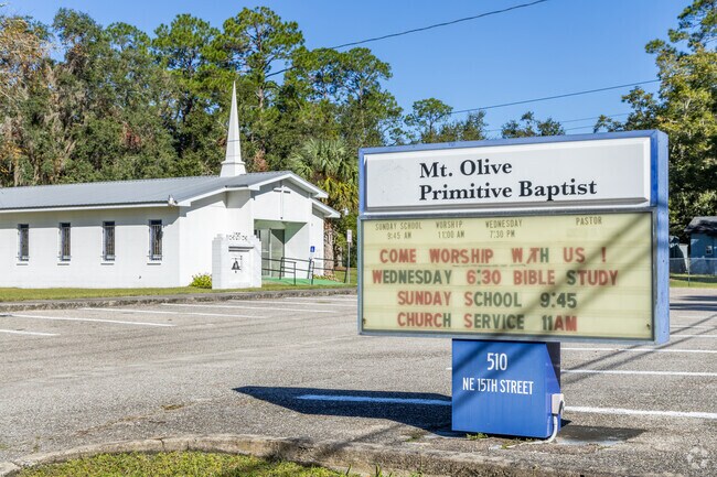 Mt. Olive Primitive Baptist is a choice house of worship in Northeast Neighbors.