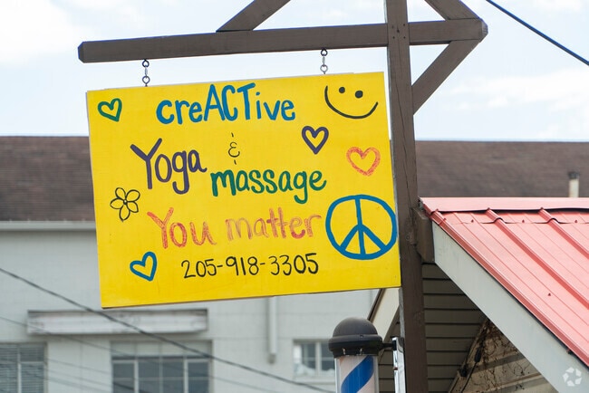 Creactive also offers yoga and massages in Alabaster, AL.
