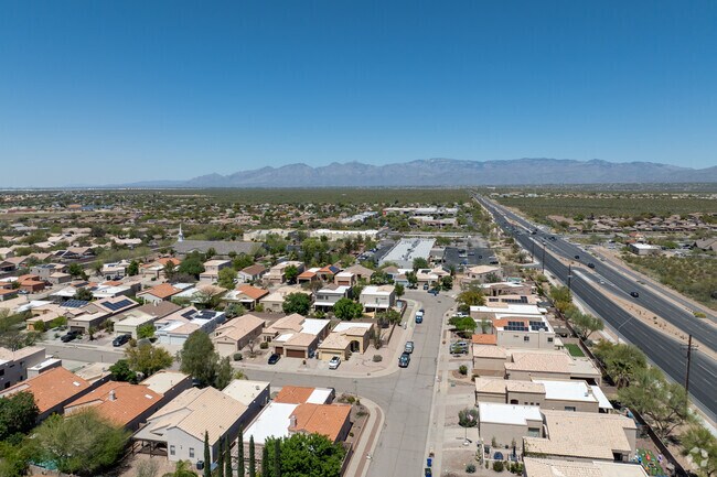 Rita Ranch residents can easily access Houghton Road, a main thorofare.