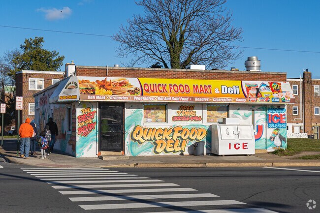 Quick errands can be accomplished at Quick Food Deli just minutes from Vandever Ave.