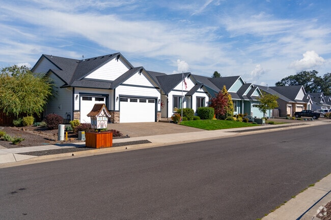 Millersburg showcases New Traditional Homes, with tidy lawns and clean architectural lines demonstrating timeless curb appeal.