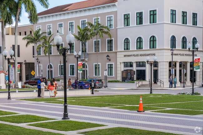 The Miramar Town Center has many city amenities like the Police Station, Cultural Center and Town Hall minutes from Avalon.