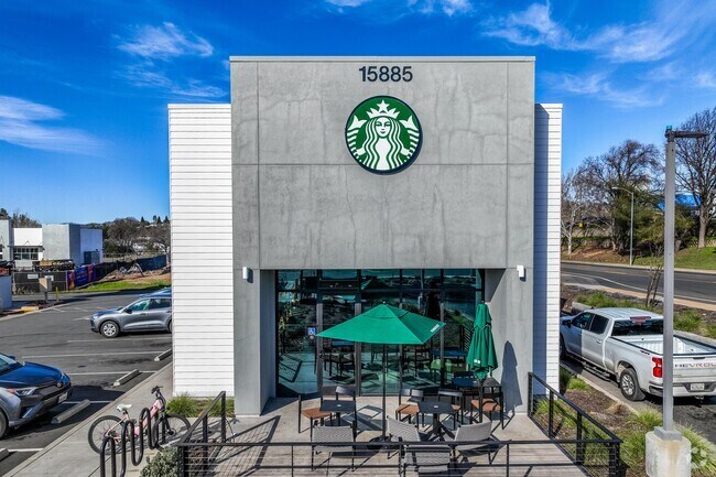 Starbucks provides residents of Clearlake with all their favorite coffee drinks.