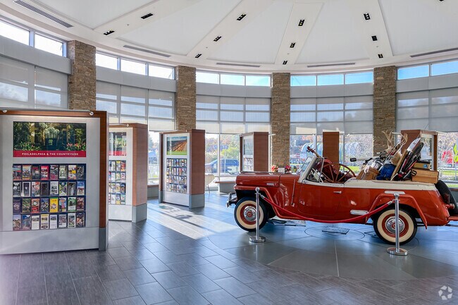 The Pensilvania Welcome center along Interstate-95 in Boothwyn features an information hub and a nod to Chichester's historic upbringing.