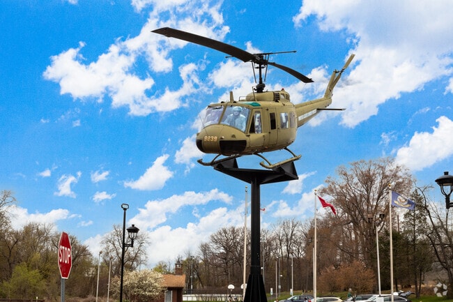 War Memorial Park in Willow Grove honors service with its helicopter centerpiece.