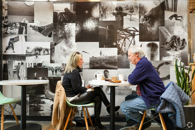 Pull up a chair and catch up with a friend over coffee in Van Aken Hall in Shaker Heights.