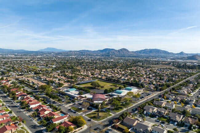 At Ernest Garcia Elementary School, mountains grace the horizon.