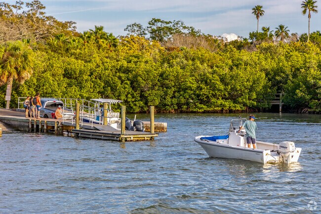 Drop your boat in the water for the day at the boat ramp in Jungle Prada de Narvaez park.