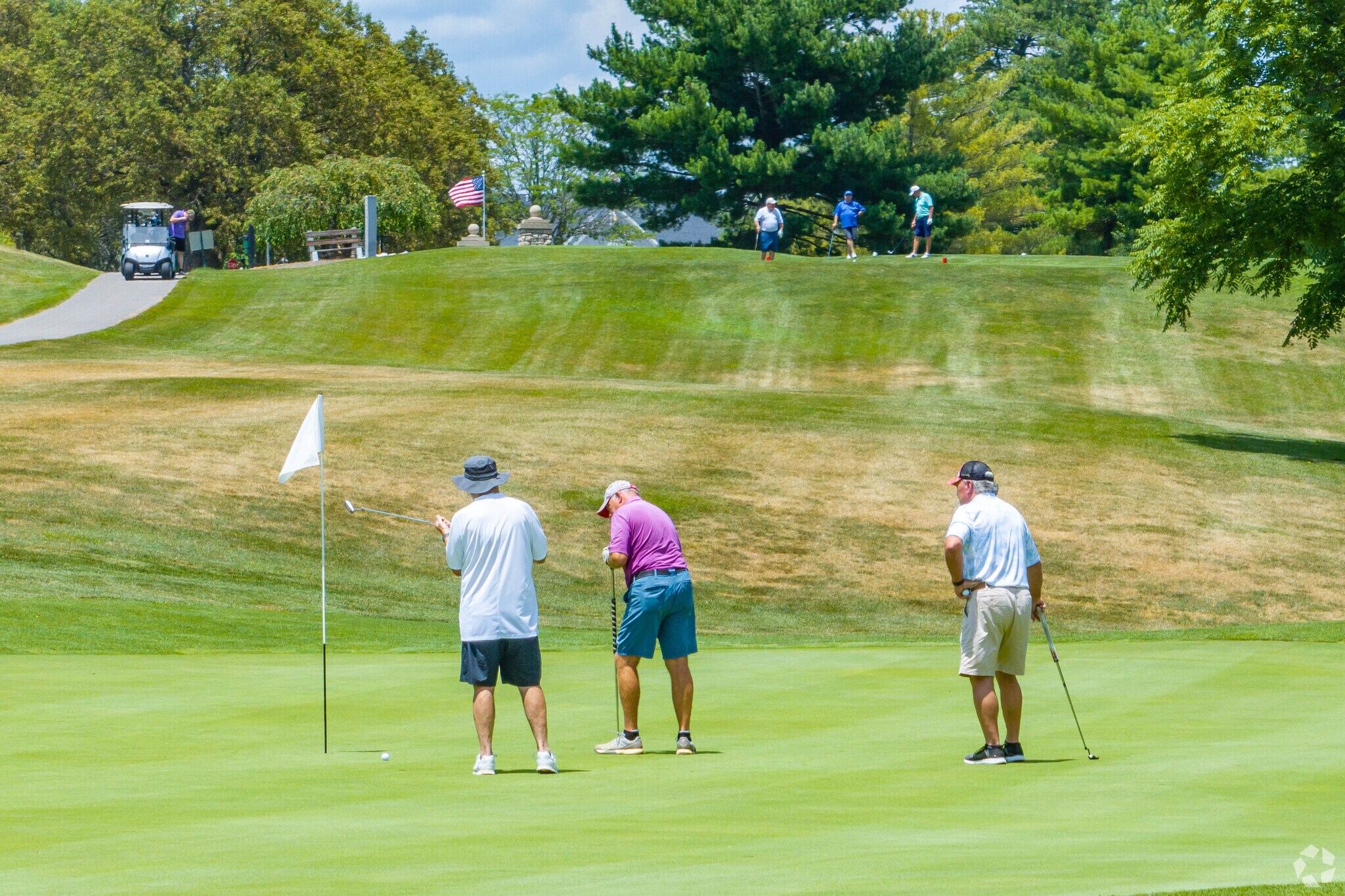 Oakbrook residents enjoy getting in a round at Boone Links Golf & Event Center.