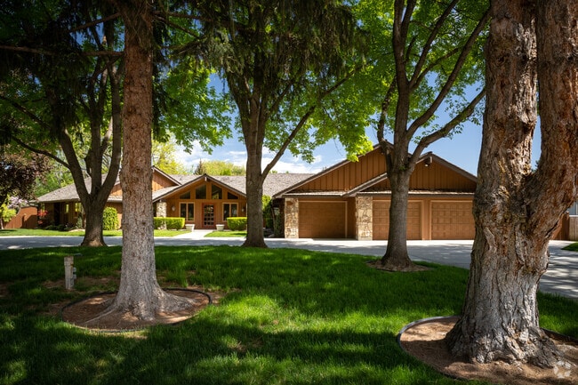 Large ranch homes are tucked away in the West Bench area in West Boise, ID.