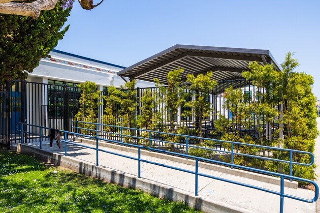 Enter at an alternative entrance at Richmond Street Elementary School in El Segundo, CA.