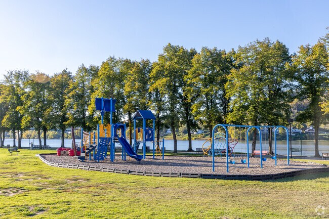 The playground area at the Harris Riverfront Park in Huntington, WV.