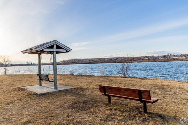 Riverside Park on the Missouri River has amazing viewpoints to watch sunsets in Great Falls.