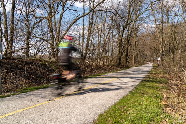Locals use the Pumpkinvine Nature Trail for safe bike transportation.