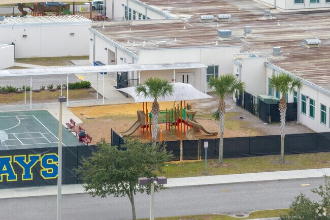 The playground is a recess favorite at Sun Blaze Elementary School.