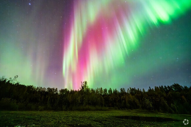 Pleasant Valley is away from the city, making it ideal to view the Northern Lights.