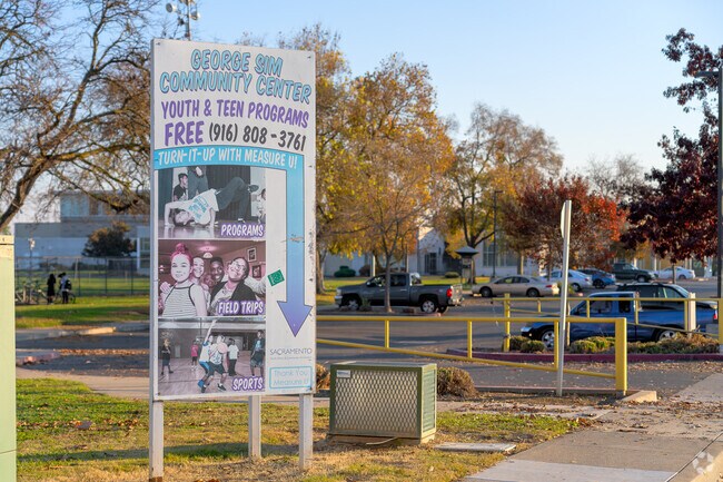Youth programs and classes are available at the community center at George Sim Park.
