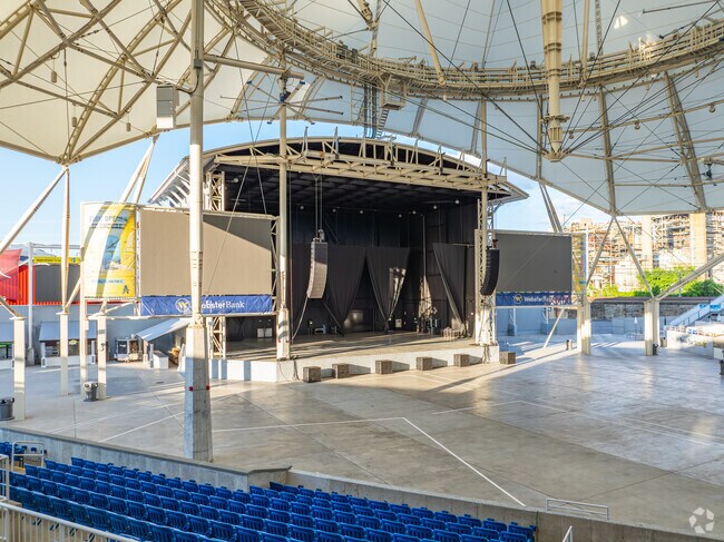 The Hartford HealthCare Amphitheater in Downtown Bridgeport hosts popular bands.