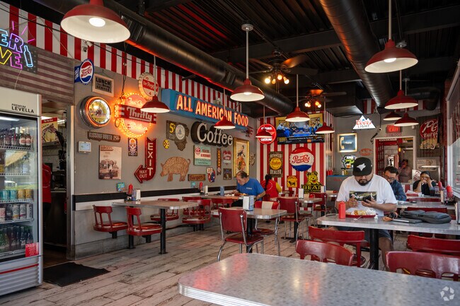 P&G Burgers' kitschy aesthetic is one of the appeals to this restaurant in Colton.