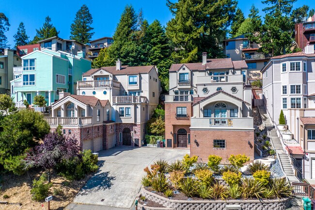 Gorgeous homes offer fantastic views at the top of the hill in Montclair.