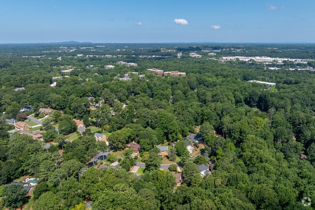 Willow Springs feels tucked away, with mature trees and winding roads that create a true sense of seclusion.