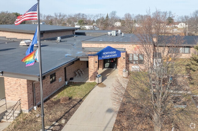 Here is the main entrance to Northside Elementary School.