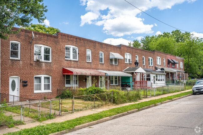You will come across many brick row homes in Curtis Bay.