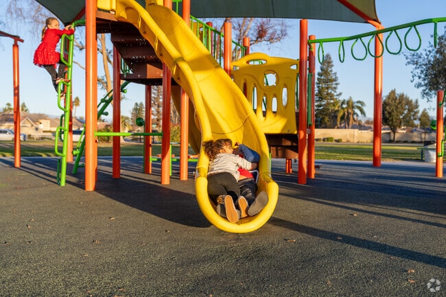 Stonecreek Park's playground provides a fun and safe space for children in Stonegate.