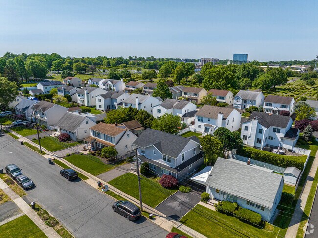 Aerial view of neighborhood homes in Rosemawr.