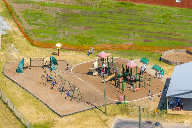 Kids can play on the playgrounds at May Werthan Shayne Elementary School in Nashville.