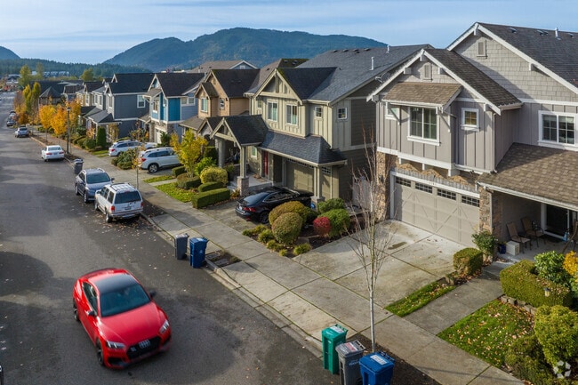 Homes in West Highlands are framed by the surrounding mountains and hills.