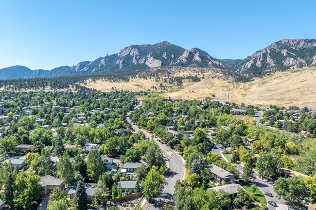 Table Mesa offers charming tree-lined streets and stunning mountain views