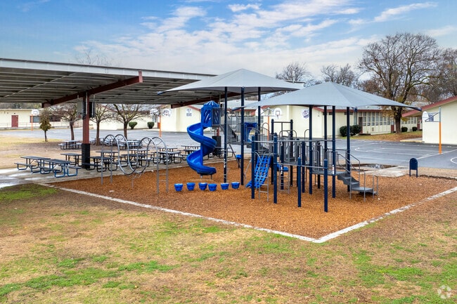 The playground at Birney Elementary School in Fresno.