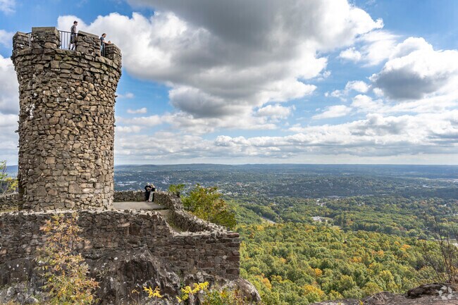 Castle Rock Tower is the crowning jewel of Hubbard Park in Meriden.