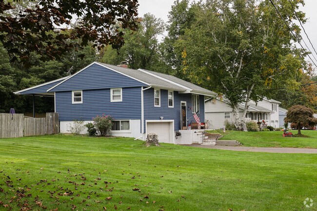 Homes in Westfield have lovely lawns and access to residential streets.