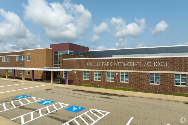 After grade four, Unity Township students progress to Holiday Park Intermediate School.