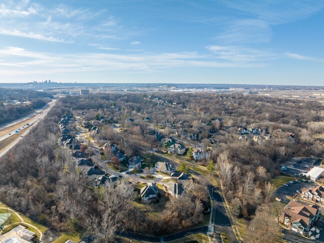 Briarcliff views with downtown in the background.