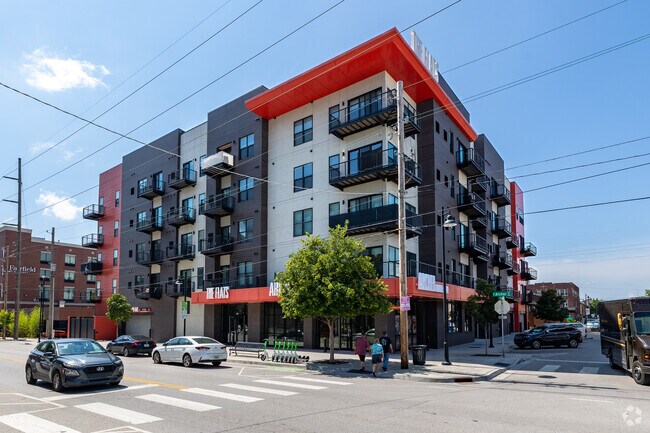 The Flats apartments offer upscale living in the Arts District of City Center
