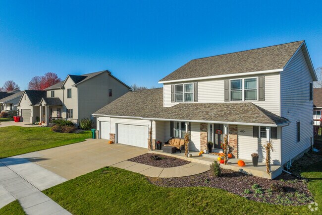 Colonial-style houses are common in Byron’s established neighborhoods.
