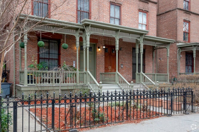 Some Astor Row residents can enjoy a great cup of coffee on the porch on a beautiful morning.