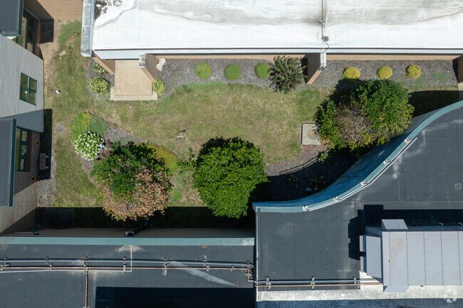 St. Clare of Assisi has a courtyard in the center of the school.