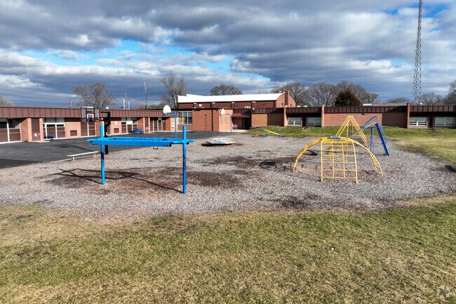 Feel like a kid at the Lake Village Elementary School playground.