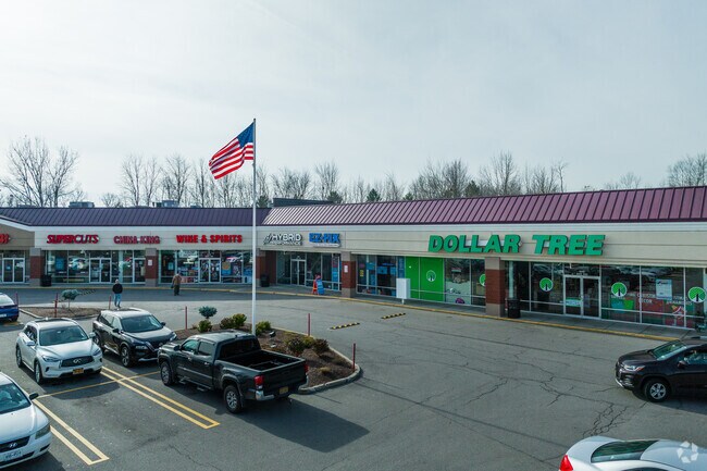 Locals visit nearby shopping plazas when running errands in East Amherst.
