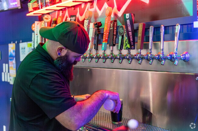 Fountain City Social has lots of cocktails and beers on tap.