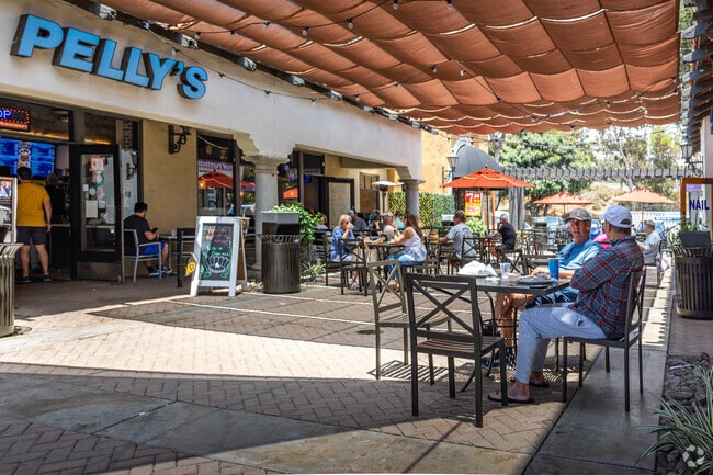 Stop by for a delightful lunch at Pelly's Fish Market & Café, conveniently located in the Poinsettia Village shopping center near Aviara.