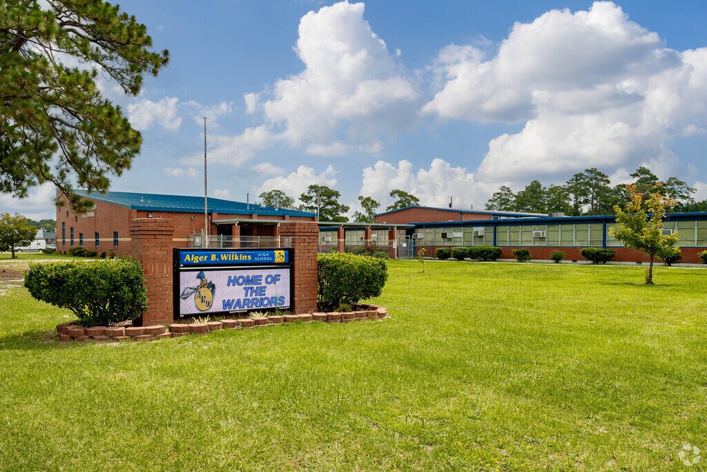 Alger B. Wilkins High School is centrally located in Terry Sanford.